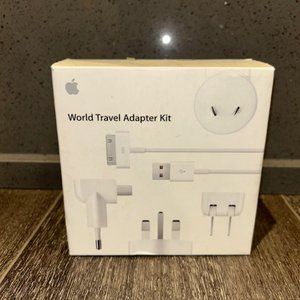 Apple World Travel Adapter Kit 4 Piece Europe, UK, Korea, Australia NIB